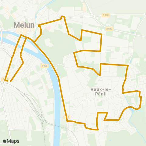 Île-de-France Mobilités Gare de Melun <> Gare de Melun map