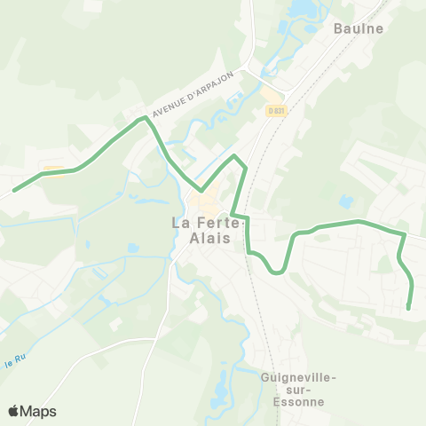 Île-de-France Mobilités Lycée A. Denis <> École Vieilles Vignes map