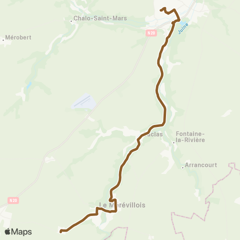 Île-de-France Mobilités Hlm Bas <> Montreau map