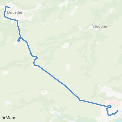 Île-de-France Mobilités Gare de Dourdan <> Gare d'Étampes map