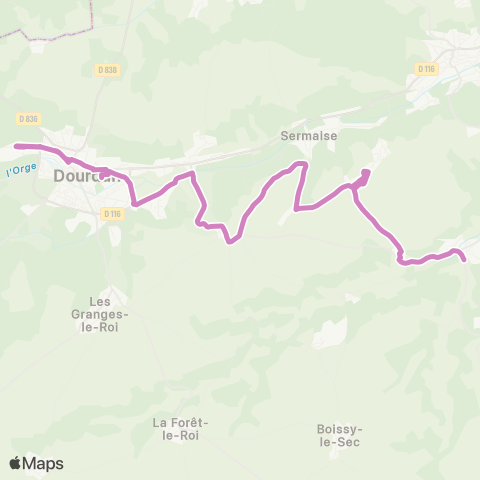 Île-de-France Mobilités Collège Émile Auvray <> Cimetière map