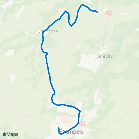 Île-de-France Mobilités Collège de Guinette <> Église map