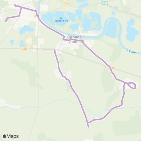 Île-de-France Mobilités Maison Rouge <> La Grande Plaine map