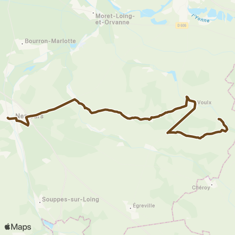Île-de-France Mobilités Cité Scolaire <> Centre Launoy map