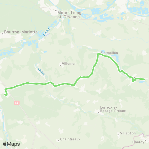 Île-de-France Mobilités Cité Scolaire <> Mairie Diant map