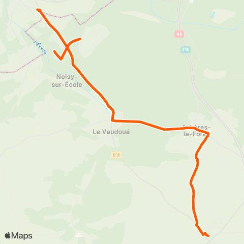 Île-de-France Mobilités Gare Routière <> Auvers map