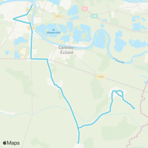 Île-de-France Mobilités Gare de Montereau Quai 1 <> Mairie map