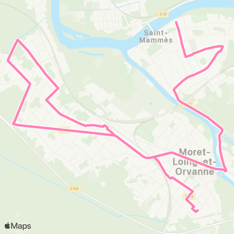 Île-de-France Mobilités Collège Sisley <> Rue des Trop Chères map