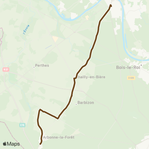 Île-de-France Mobilités Gare de Melun <> Les Patis map