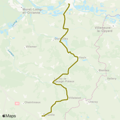 Île-de-France Mobilités Gare de Montereau Quai 2 <> Monument map