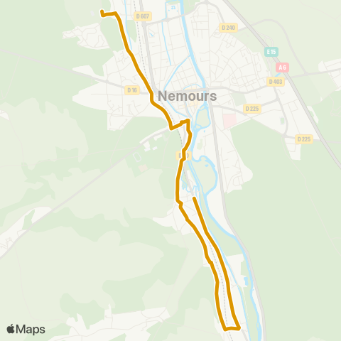 Île-de-France Mobilités Gare Foljuif <> Canal map