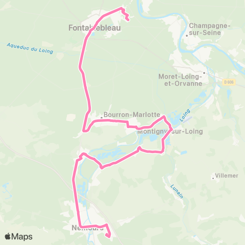 Île-de-France Mobilités Jacques Durand <> La Valotte map