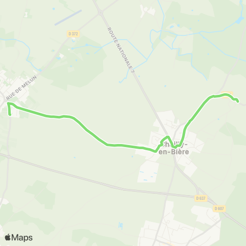 Île-de-France Mobilités Collège de Perthes <> Fay map