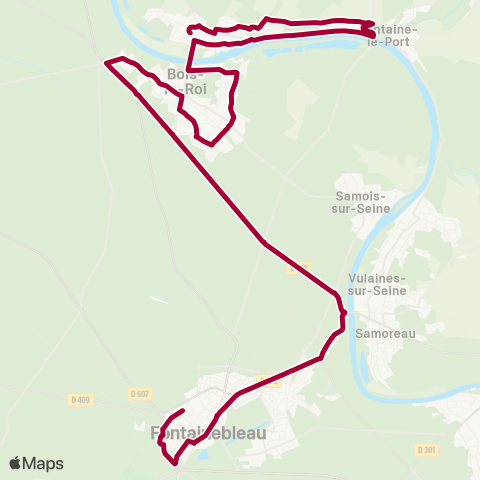 Île-de-France Mobilités Collège Denecourt <> Clos Pensées map
