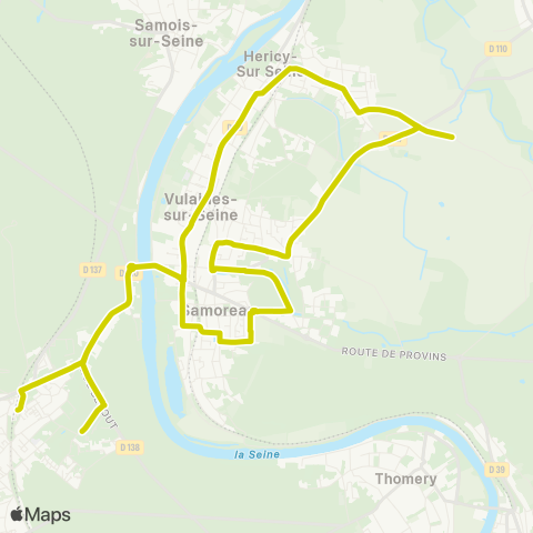 Île-de-France Mobilités Gare rout. Quai 5 <> Gare rout. Arrivée map