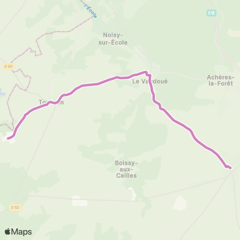 Île-de-France Mobilités Gare Routière <> Bois Minard map