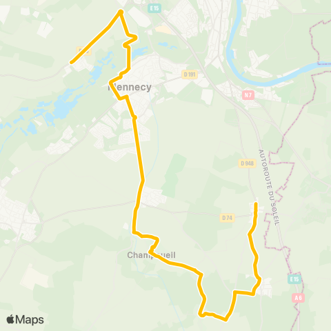 Île-de-France Mobilités Bouletterie / Tabac <> Château map