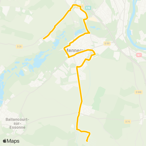 Île-de-France Mobilités Mairie <> Les Rochers map