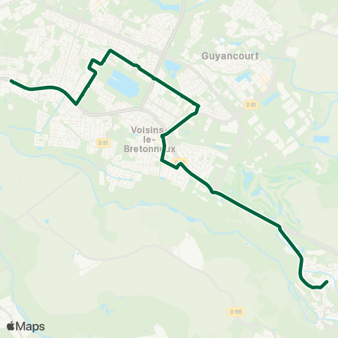 Île-de-France Mobilités Collège Saint-François d'Assise <> Place map