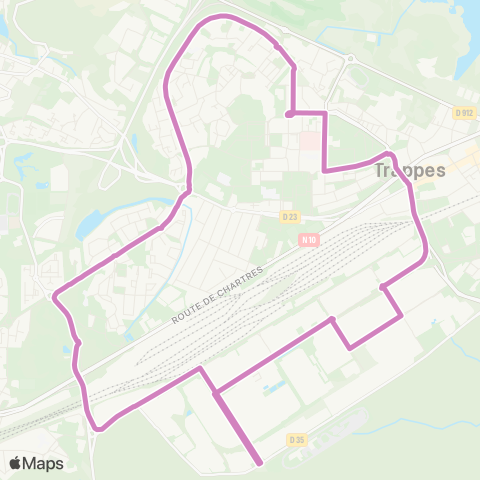 Île-de-France Mobilités Hennequin <> Hennequin map