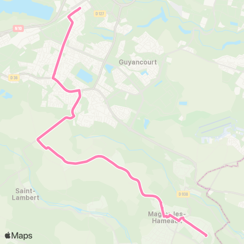 Île-de-France Mobilités Le Buisson <> St-Quentin / Souterrain Quai K map