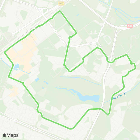 Île-de-France Mobilités St-Quentin / Gare <> St-Quentin / Gare rout. des Prés / Dépose map