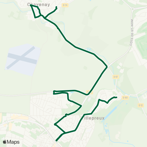 Île-de-France Mobilités Vaugirard <> Village map