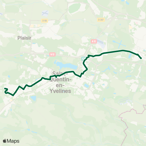 Île-de-France Mobilités Versailles Chantiers Gare / Quai d <> Village map