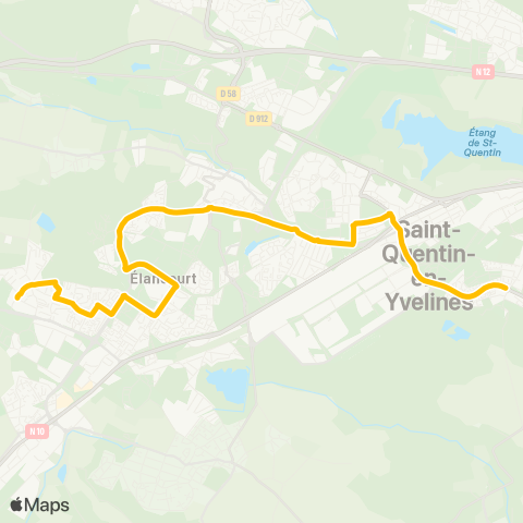 Île-de-France Mobilités Collège St-François d'Assise <> Grand'Mare map