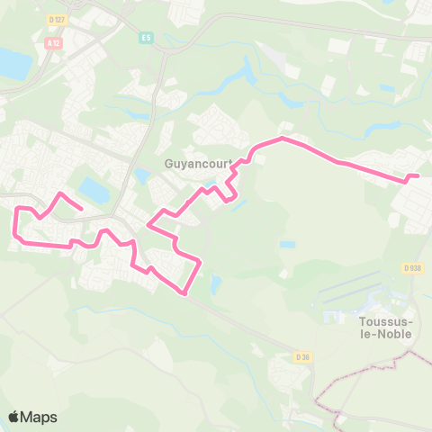 Île-de-France Mobilités Lycée Franco-Allemand / Ml King <> Collège Champollion map