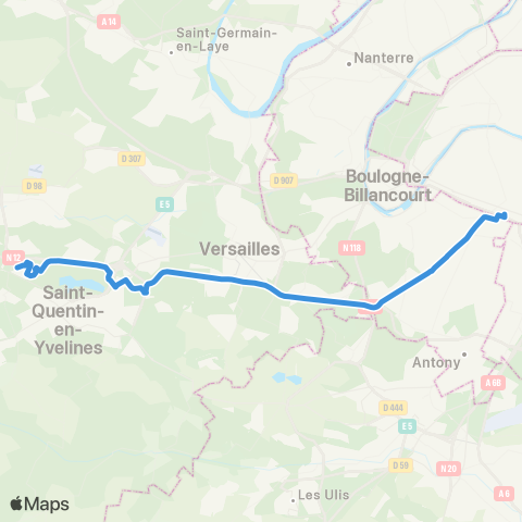 Île-de-France Mobilités Prague <> Porte d'Orléans map