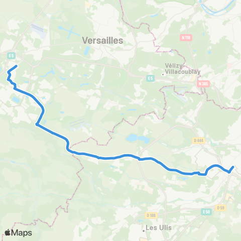Île-de-France Mobilités St-Quentin / Gare rout. des Prés <> Gare de Massy / Palaiseau map