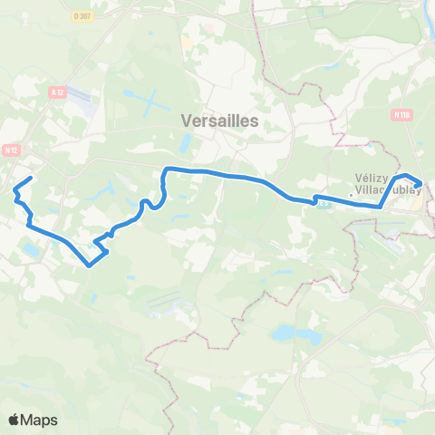 Île-de-France Mobilités Vélizy 2 / T6 <> St-Quentin / Gare rout. des Prés map