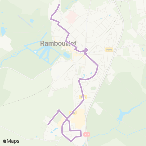Île-de-France Mobilités Marcel Dassault <> Groussay map