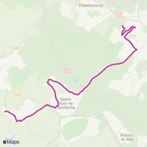 Île-de-France Mobilités Sucrerie <> Lycée International map
