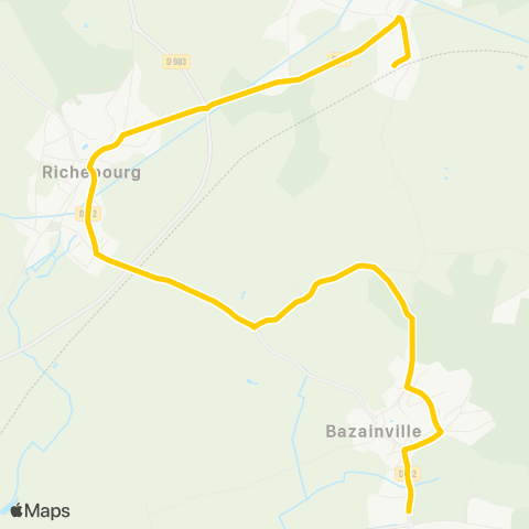 Île-de-France Mobilités Gare de Tacoignières Richebourg <> Le Pavé map