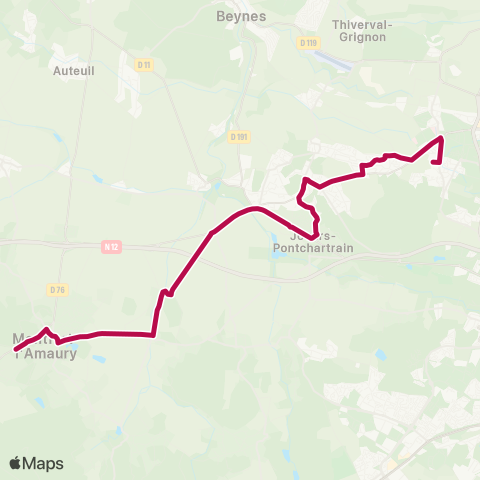 Île-de-France Mobilités Moissons-Fenaisons <> Notre Dame du Bel-Air map