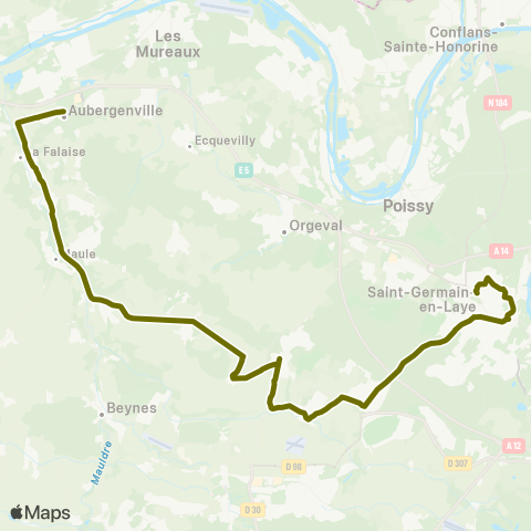Île-de-France Mobilités Gallieni <> D 113 map