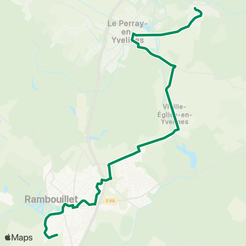Île-de-France Mobilités Collège Racinay <> Place des Fêtes map