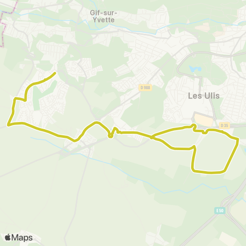 Île-de-France Mobilités Marché Goussons <> Saint-Clair map