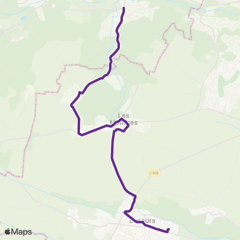 Île-de-France Mobilités Gare de St-Rémy-les-Chevreuse <> Lycée Jules Verne map