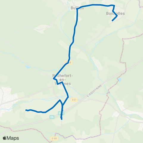 Île-de-France Mobilités Collège des 3 Moulins <> Le Petit Plessis map