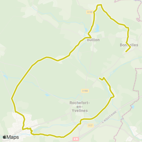 Île-de-France Mobilités Mairie <> Collège des 3 Moulins map