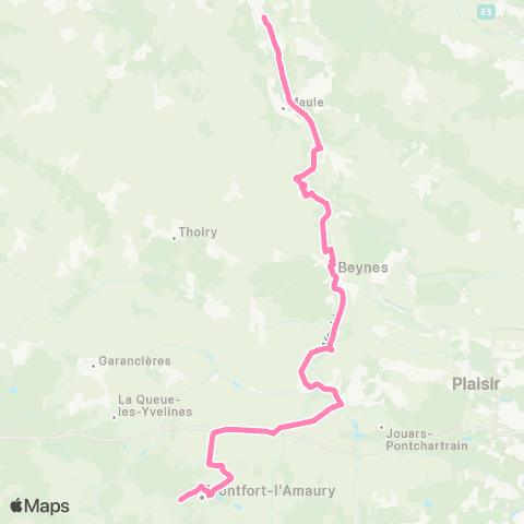 Île-de-France Mobilités Lycée Violet le Duc <> Gare de Nézel / Aulnay map