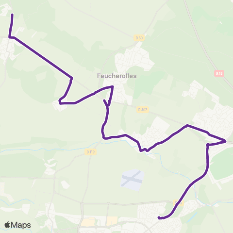 Île-de-France Mobilités Lycée Sonia Delaunay <> Chemin aux Boeufs map