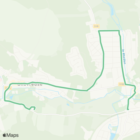 Île-de-France Mobilités Collège P. de Coubertin <> Gare de Courcelle / Lycée de la Vallée map