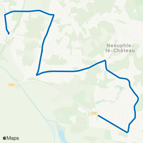 Île-de-France Mobilités Pl. de la Gare / Villiers / Neauphle / Pontchartrain <> Gendarmerie map