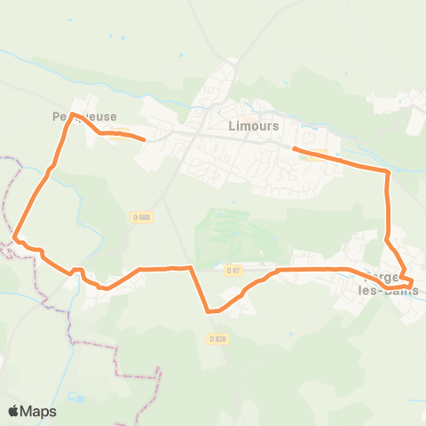 Île-de-France Mobilités Lycée Jules Verne <> La Mare aux Puits map