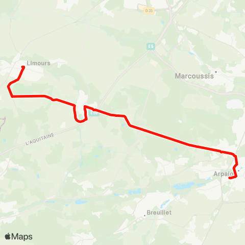 Île-de-France Mobilités Bel Air / Parc d'Activités <> Monument map