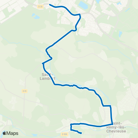 Île-de-France Mobilités Collège P. de Coubertin <> La Brosse map
